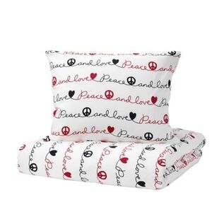 IKEA WENSKAPLIG Twin Duvet Quilt cover  1 pillow